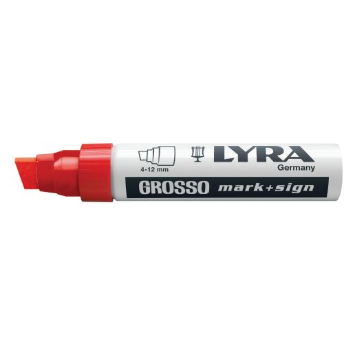 Marqueur GROSSO rouge - LYRA - L4030017