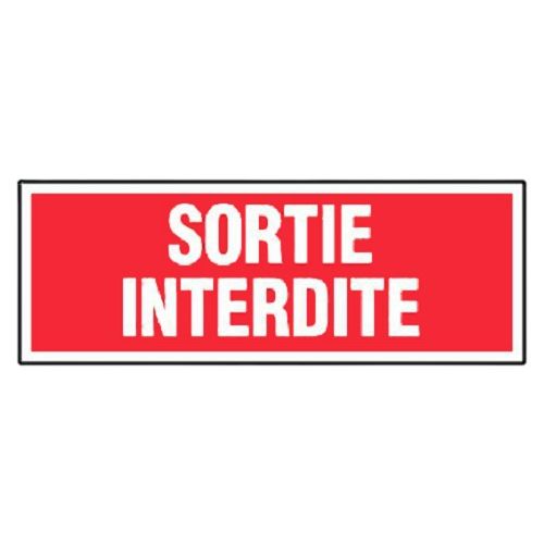 Panneaux d'interdictions rectangulaires 330x120mm ''Sans issue'' - NOVAP - 4140315