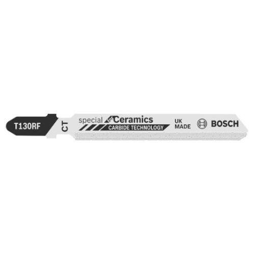 Lame de scie sauteuse T 130 RIFF Special for Ceramics lot de 3 - BOSCH - 2608633104