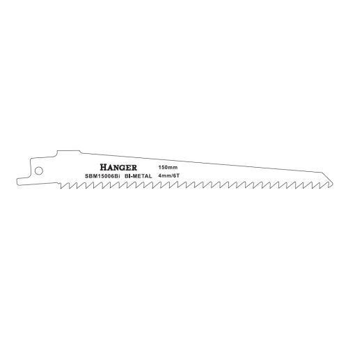 Lames de scie sabre SBM15006Bi L 150mm pour bois et métal - HANGER - 150307