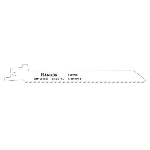 Lames de scie sabre SM15018Bi L 150mm pour bois et métal - HANGER - 150308