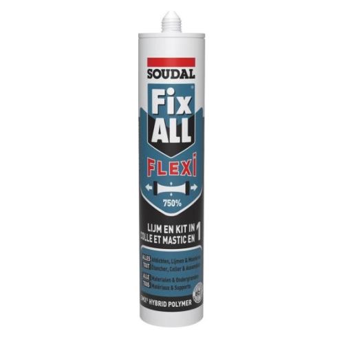 Mastic-colle polymère hybride Fix ALL Flexi brun cartouche 290ml - SOUDAL - 105032