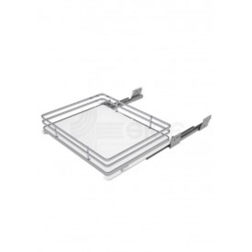 Panier coulissant tablette mélaminé blanc pour meuble 600 - SIGE SPA - 119+