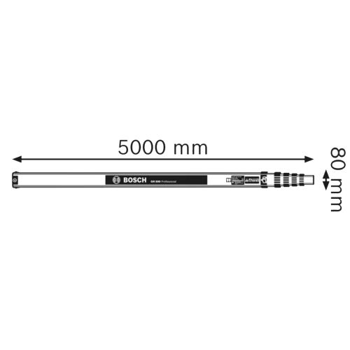 Mire télescopique GR 500 Professional 5m - BOSCH - 0601094300