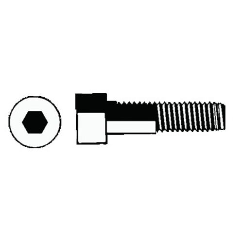 Vis à métaux tête cylindrique hexagonale creuse acier zinguée blanc classe 8.8 DIN 912 5X50 boîte de 200 - CHC5X50ZING