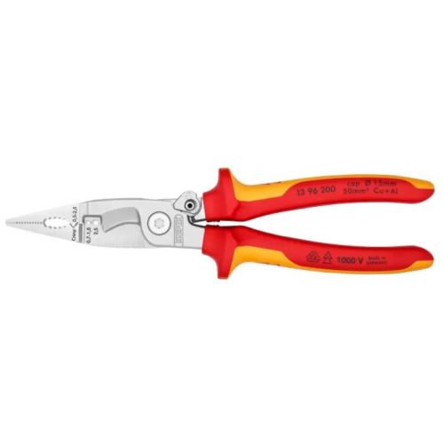 Pince pour installations électriques chromée 200mm - KNIPEX - 13 96 200