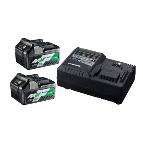 Pack de 2 batteries Multi-Volt 36 - 18 V + chargeur UC18YSL3 - HIKOKI - UC18YSL3WEZ