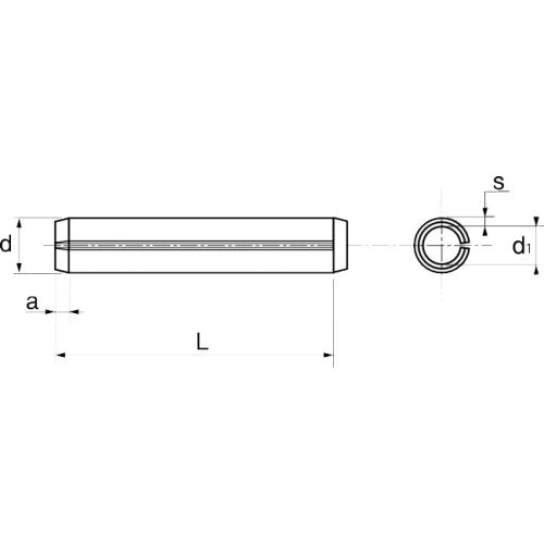 Goupille élastique A1 ISO 8752 5X35 boîte de 100 - ACTON - 627025X35