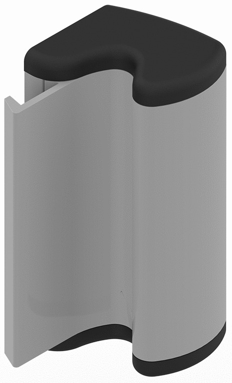 Fermeture semi automatique SORGHO 130mm laqué gris aluminium RAL9006 - LA CROISEE DS - DS6127-007