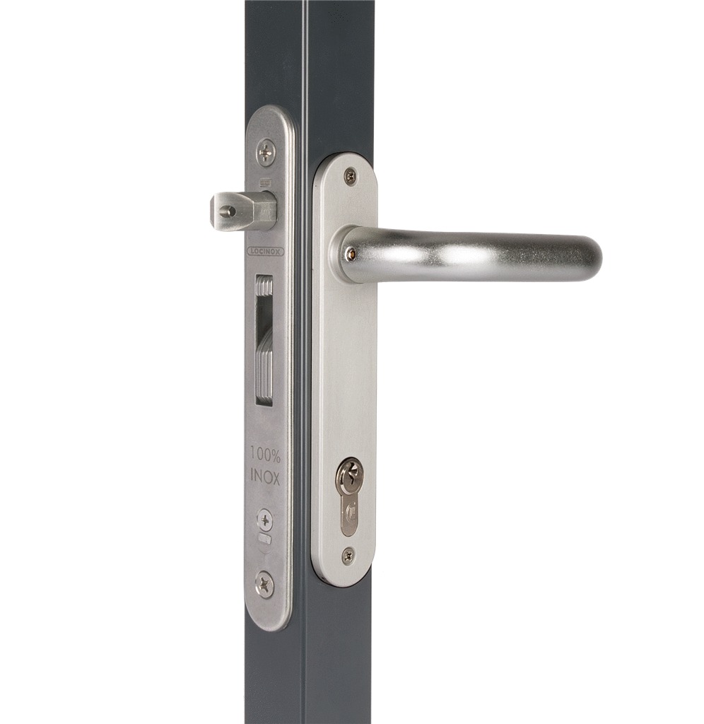 Serrure à encastrer FORTYLOCK tout en inox 20mm pour profil 40mm - LOCINOX - P00007978