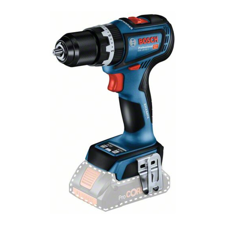 Perceuse visseuse 18V GSR 18V-90 C (sans batterie ni chargeur) + coffret L-BOXX - BOSCH - 06019K6002