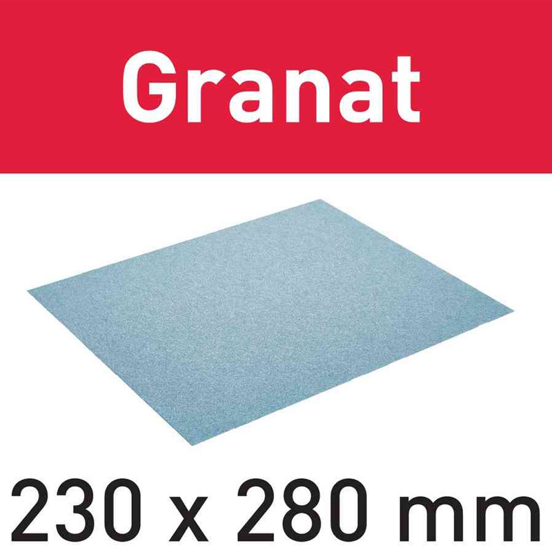 Abrasif GRANAT Manuel 230x280mm GR/10 P80 - FESTOOL - 201258