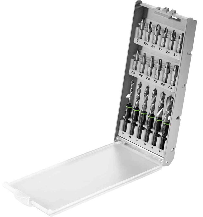 Coffret de forets hélicoïdaux BKS SYS3 D3-8 K CE/W - FESTOOL - 577395