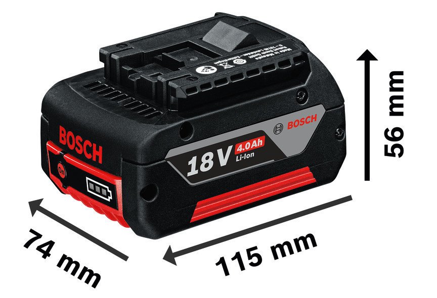Pack 6 batteries 18V GBA 4Ah + coffret L-BOXX - BOSCH - 1600A02A2S