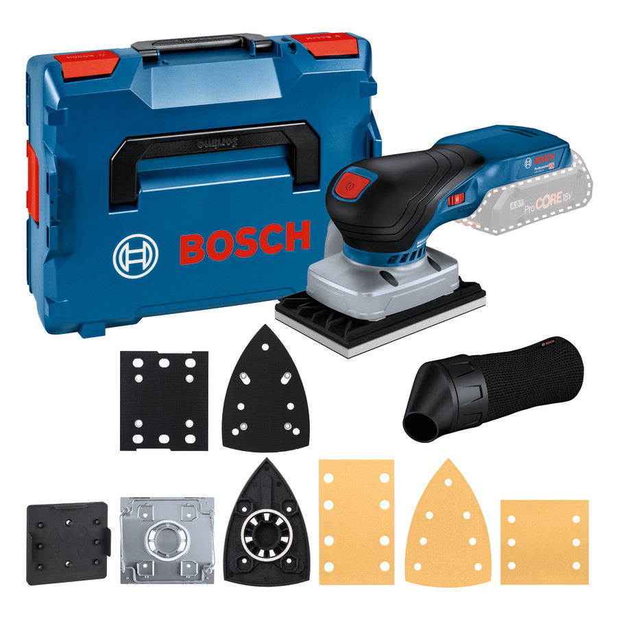 Ponceuse vibrante 18V GSS 18V-13 (sans batterie ni chargeur) en coffret L-BOXX - BOSCH - 06019L0101