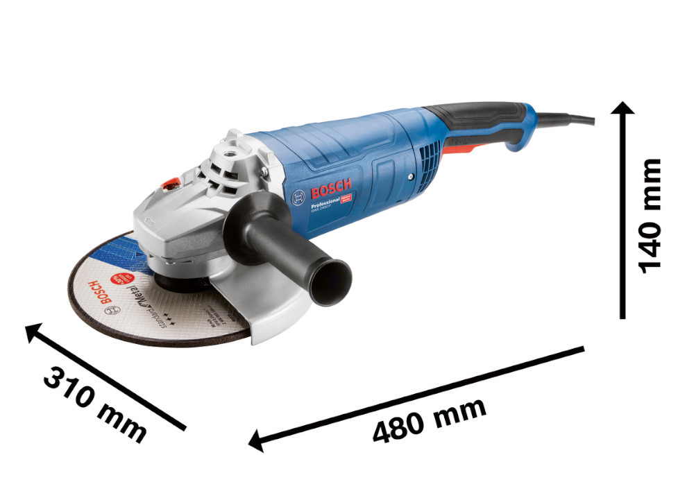 Meuleuse d'angle 2400W GWS 2400P en boite carton - BOSCH - 06018F4300