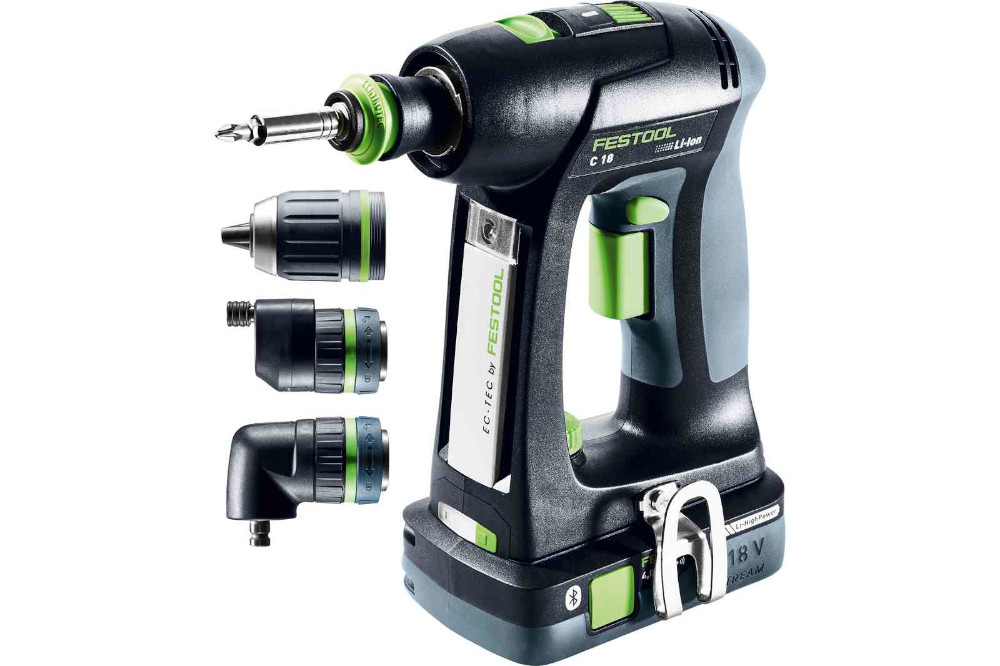 Perceuse-visseuse 18V C 18 HPC 4,0 I-Set + 2 batteries 4Ah + chargeur + coffret SYSTAINER SYS3 - FESTOOL - 577617