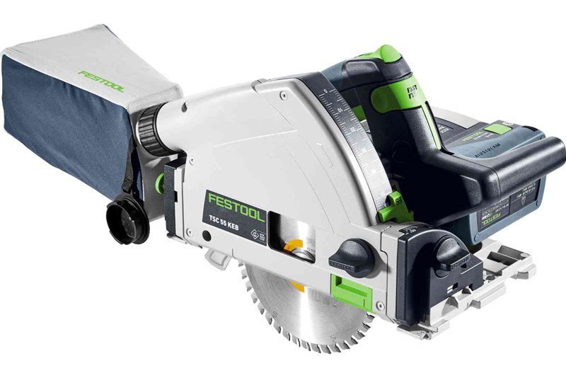 Scie circulaire plongeante 18V TSC 55 5,0 KEBI-Plus/XL + 2 batteries 5Ah + chargeur + Systainer SYS³ - FESTOOL - 577342