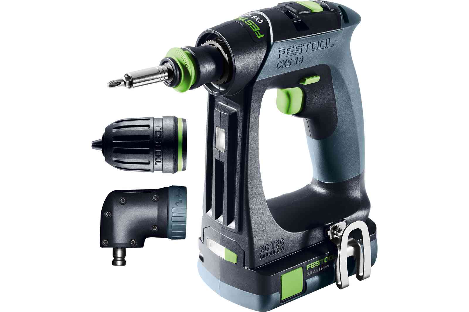 Perceuse-visseuse 18V CXS 18 C 3,0-SET + 2 batteries 3Ah + chargeur + coffret Systainer SYS3 - FESTOOL - 576884