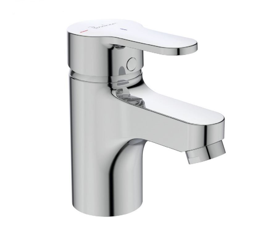 Mitigeur de lavabo monotrou OLYOS bonde métal chromé - PORCHER - D1113AA