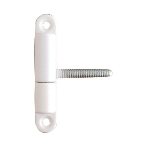 Paumelle fiche P50 mâle diamètre 15mm platine 2 trous finition blanc - OTLAV - CGP50150P313