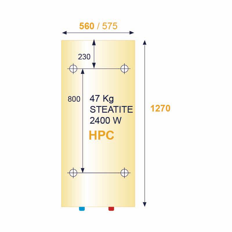 Chauffe-eau électrique vertical mural compact D560 HPC+ 200L - ARISTON - 3000402