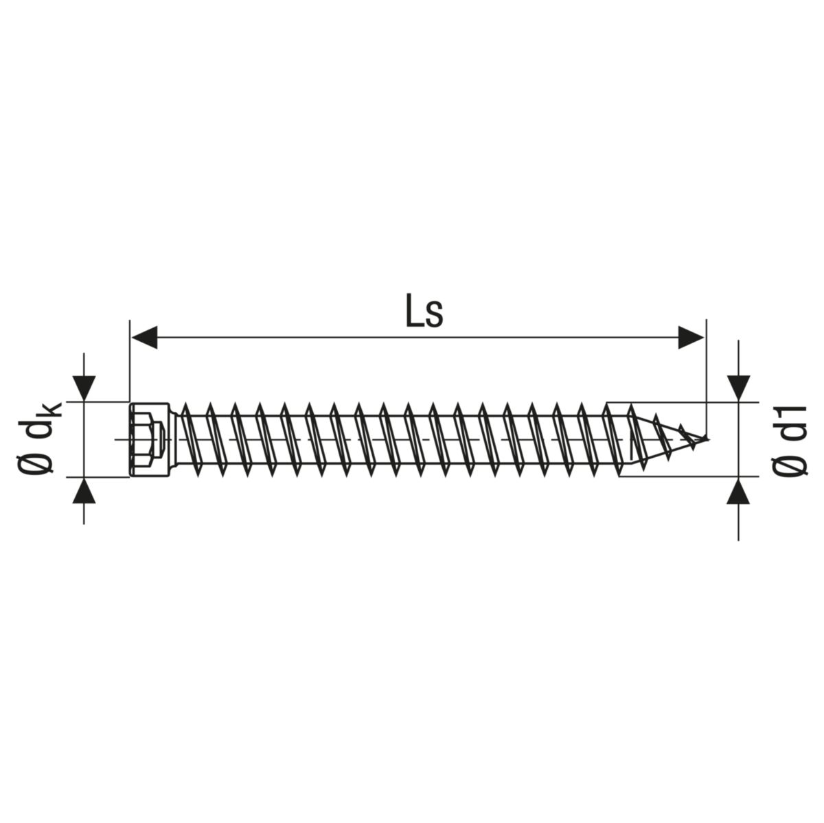 Vis ancrage châssis bois WIROX 7,5X80 boîte de 100 - SPAX - 1031010750805