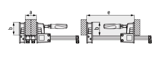 Presse à grande surface de serrage 1000mm - BESSEY SER - KRE100-2K