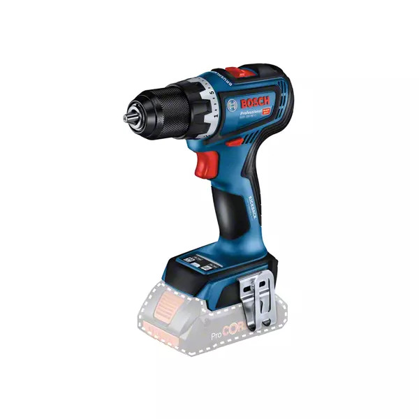 Perceuse visseuse 18V GSR 18V-90C moteur sans charbon + 2 batteries Procore 4Ah + chargeur en coffret L-BOXX - BOSCH - 06019K6004