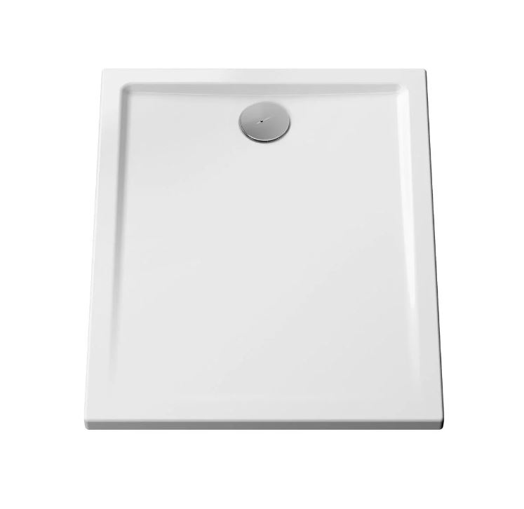 Receveur ultra-plat à poser ou à encastrer PMR CASCADE 100x80x4 VITRA 5763L003M0695