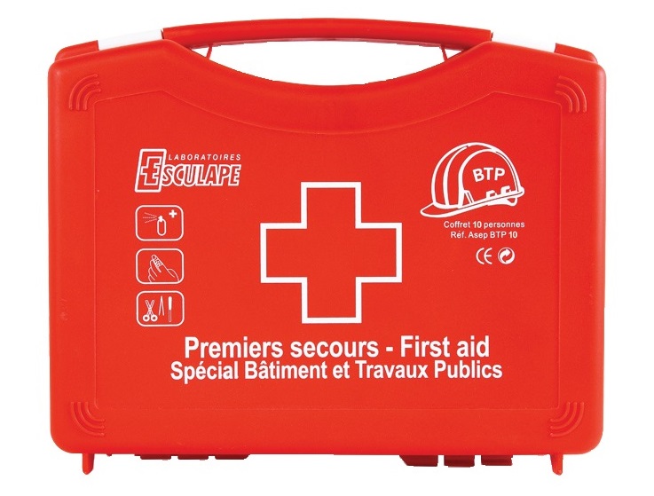 Trousse de secours ASEP BTP 10 - ESCULAPE - 7221405