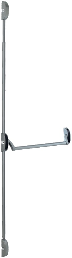 Fermeture antipanique Cross-bar 3 points longueur 1000mm CFPF gris - VACHETTE - 18389000