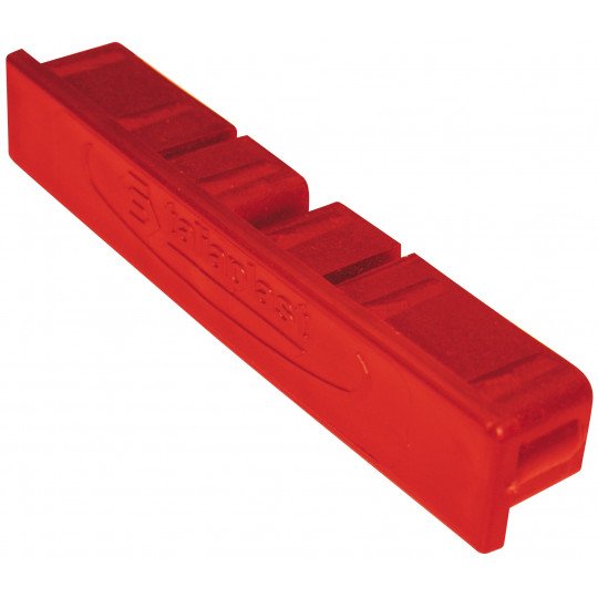 Embout en plastique de règle aluminium 100x18mm rouge - TALIAPLAST - 380110