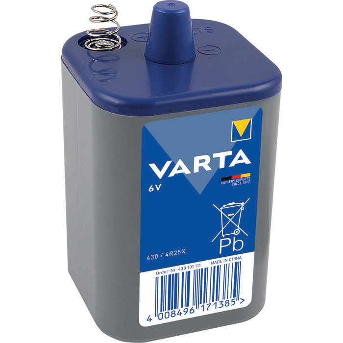 Pile de lanterne Professional 430 au chlorure de zinc 4R25X 6V - VARTA - 430101111