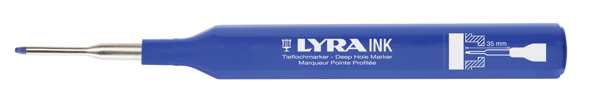 Marqueur INK à pointe profilée bleue - LYRA - L4480051