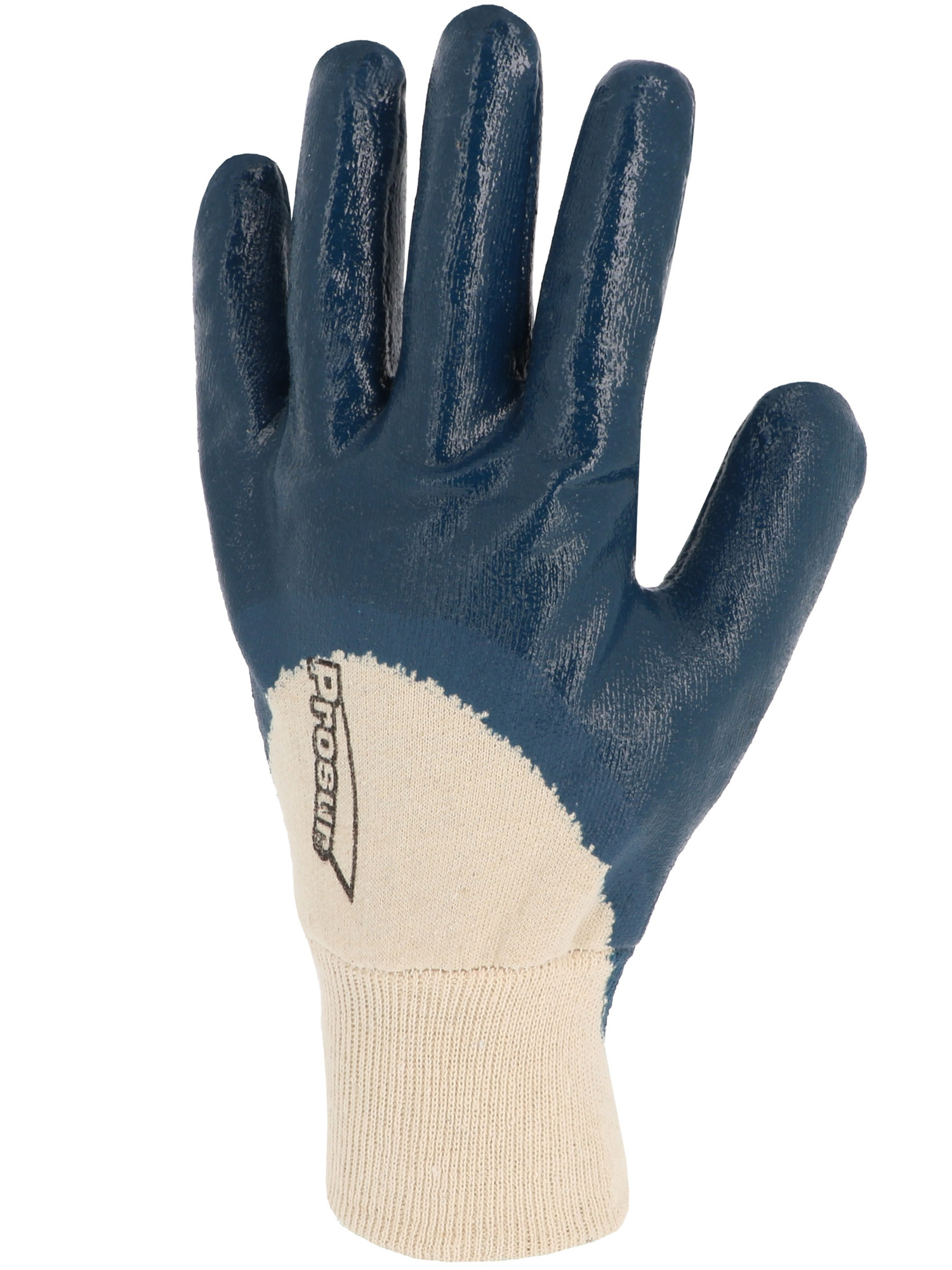 Lot 10 paires de gants nitrile enduction lourde écru/bleu T9 - SINGER - NBR132609