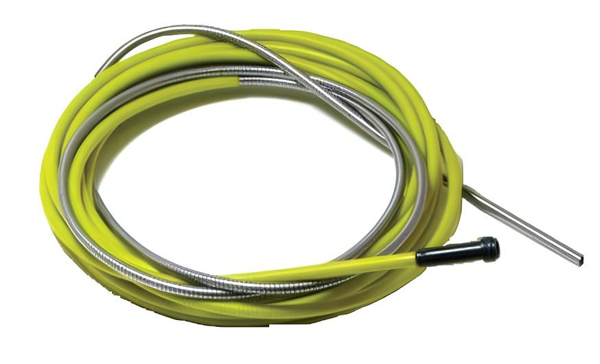 Gaine guide-fil acier jaune 4m pour fil de 1,2/1,6mm - ABRICOR BINZEL - 124.0042