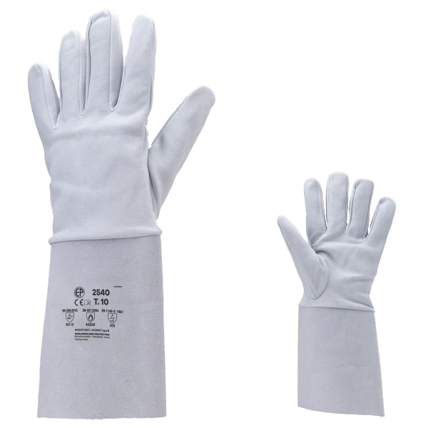 Gants de soudeur EUROWELD fleur agneau type argon manchette croûte gris T10 - COVERGUARD - 2540