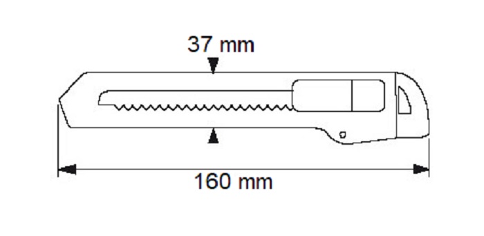 Cutter bi-matière à lame de 18mm - SAM OUTILLAGE - 378-30