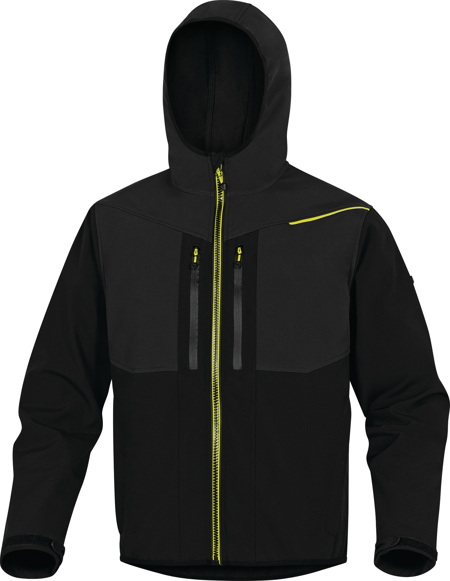 Veste Softshell 3 couches noir/jaune T2XL - DELTA PLUS - HORT2NJXX