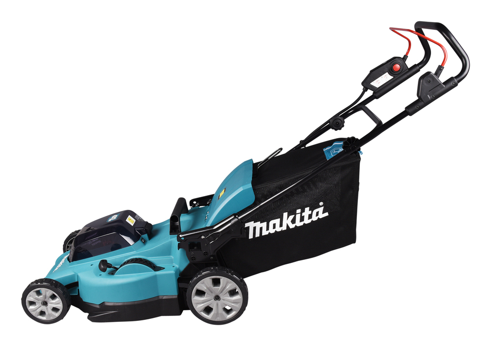 Tondeuse 2x18V 48cm + 2 batteries 5Ah + chargeur - MAKITA - DLM480CT2