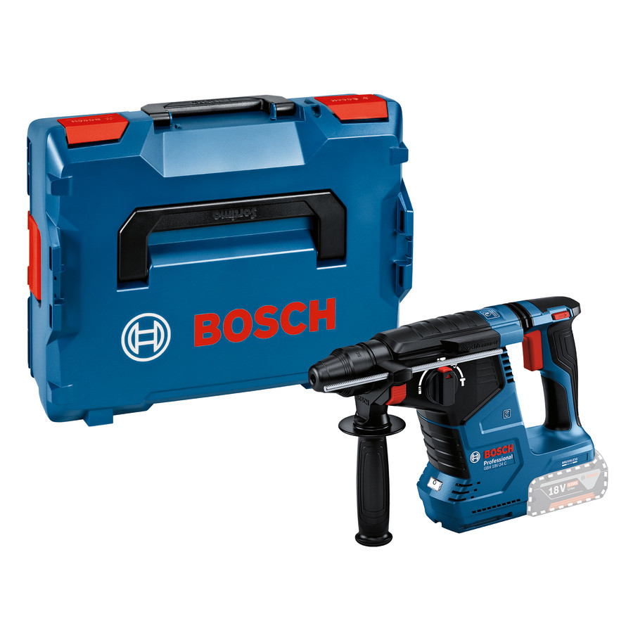 Perforateur SDS Plus 18V GBH 18V-24 C Professional (sans batterie ni chargeur) + coffret L-Boxx - BOSCH - 0611923001