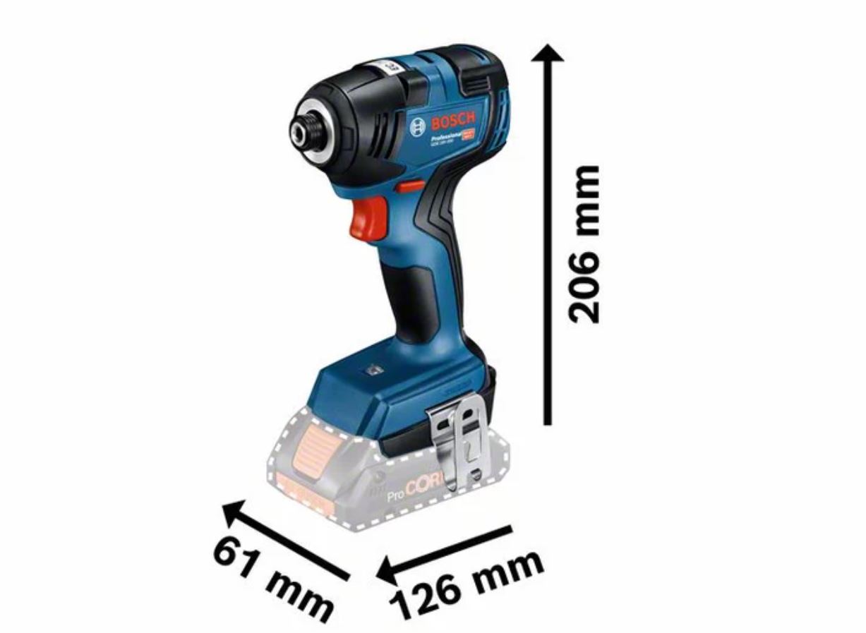 Visseuse à chocs 18V GDR 18V-200 PROFESSIONAL (sans batterie ni chargeur) - BOSCH - 06019J2105