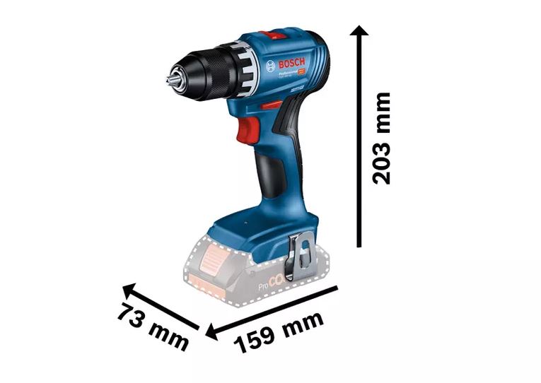 Perceuse visseuse 18V GSR 18V-45 Professional (sans batterie ni chargeur) - BOSCH - 06019K3200