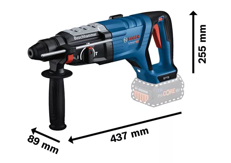 Perforateur SDS-Plus 18V GBH 18V-28 DC Professional (sans batterie ni chargeur) - BOSCH - 0611919000