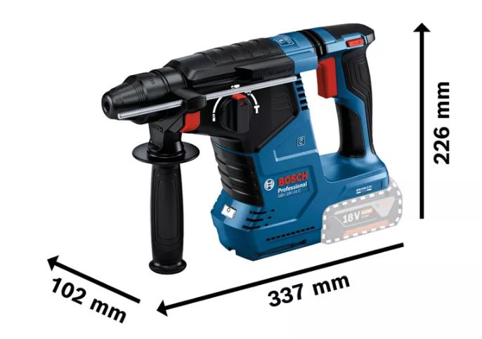 Perforateur SDS-Plus 18V GBH 18V-24 C Professional (sans batterie ni chargeur) - BOSCH - 0611923000