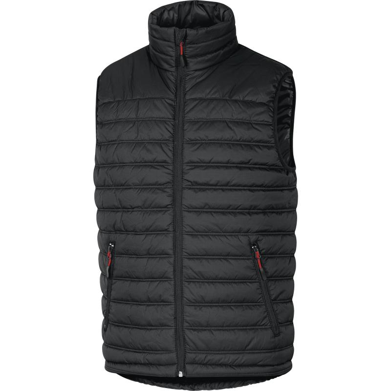 Gilet doudoune sans manche en polyamide ripstop enduit PU noir/rouge T2XL - DELTA PLUS - GDOONNRXX