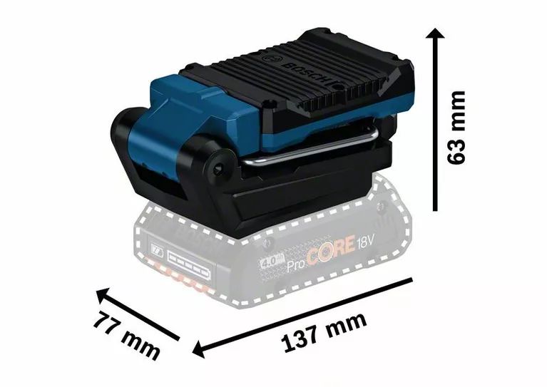 Lampe de travail 18V GLI 18V-800 (sans batterie ni chargeur) - BOSCH - 0601443600