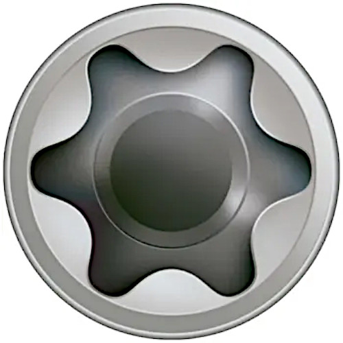 Boîte de 400 vis terrasse tête cylindrique inox A2 5X60mm - SPAX - 0537000500605