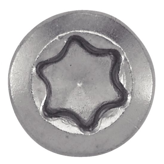Boîte de 200 vis terrasse à tête fraisée bombée Torx double filetage A4 5x60mm - ACTON - 643275X60